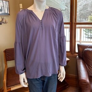 TORRID  Long Sleeve Sheer Lavender Blouse Like New 2X.